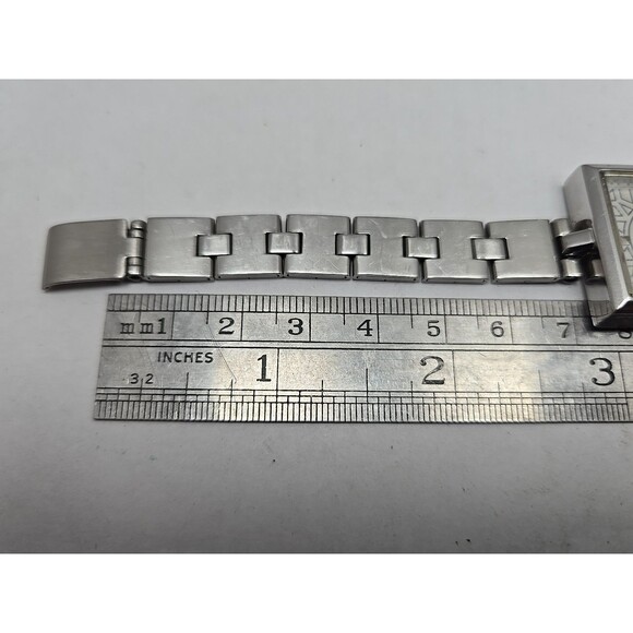 Titan Raga 2509SAA Womens Square Silver Dial Bracelet Quartz Watch New Battery - Picture 11 of 12